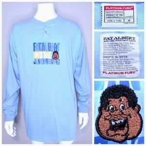PLATINUM FUBU Vintage T-Shirt MEDIUM Fat Albert JUNKYARD Graphic Tee Y2K Size M